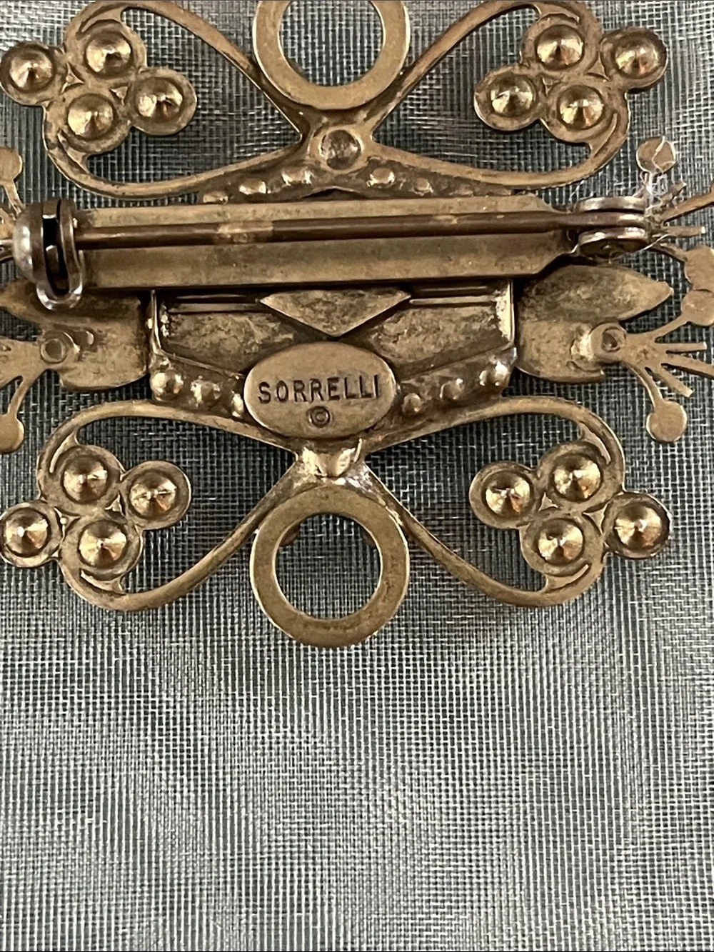 Sorrelli Rhinestone & Faux Pearl Pin / Brooch